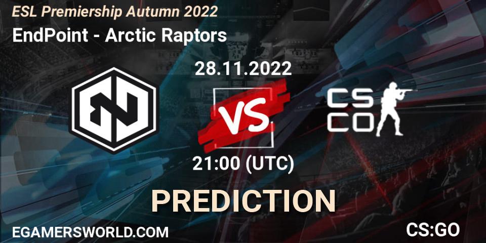 EndPoint - Arctic Raptors: прогноз. 28.11.22, CS2 (CS:GO), ESL Premiership Autumn 2022