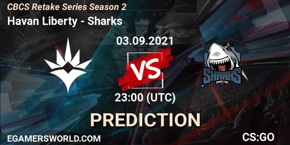 Havan Liberty - Sharks: прогноз. 03.09.21, CS2 (CS:GO), CBCS Retake Series Season 2