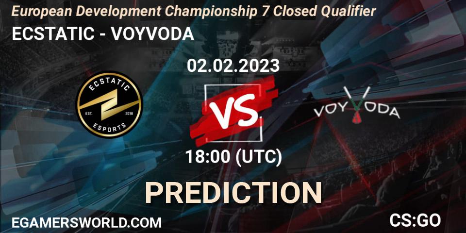 ECSTATIC - VOYVODA: прогноз. 02.02.23, CS2 (CS:GO), European Development Championship 7 Closed Qualifier