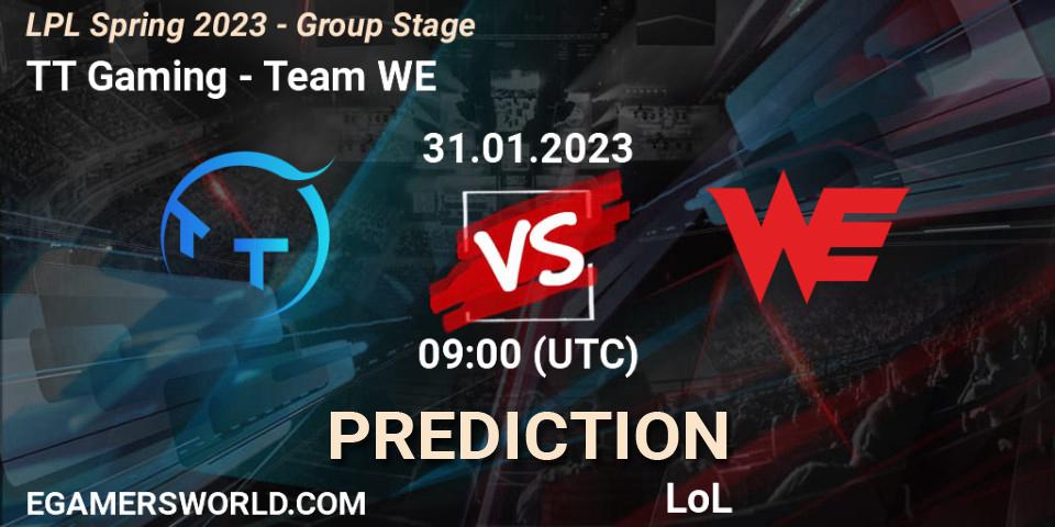 TT Gaming - Team WE: прогноз. 31.01.23, LoL, LPL Spring 2023 - Group Stage