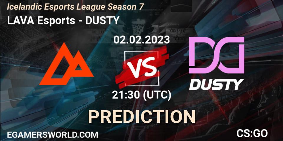 LAVA Esports - DUSTY: прогноз. 02.02.23, CS2 (CS:GO), Icelandic Esports League Season 7