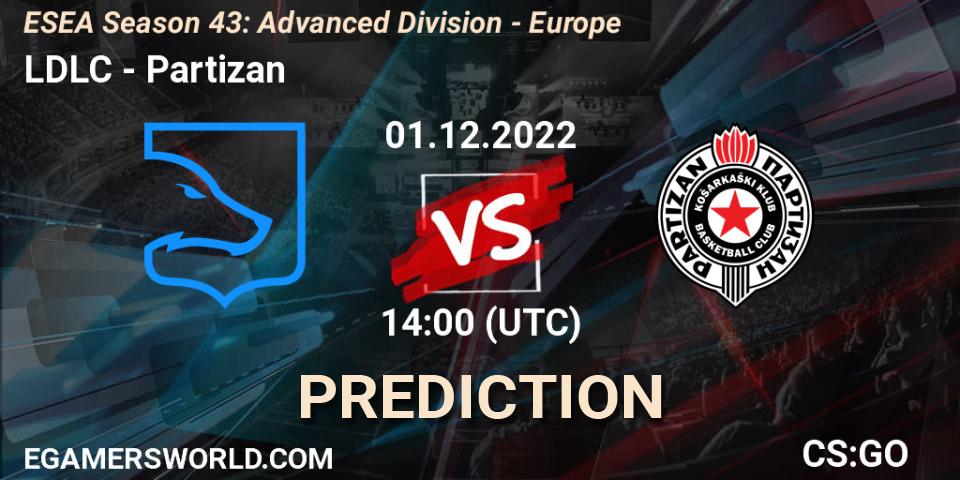 LDLC - Partizan: прогноз. 01.12.22, CS2 (CS:GO), ESEA Season 43: Advanced Division - Europe