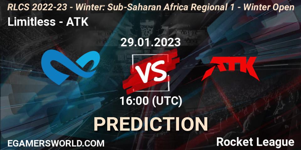 Limitless - ATK: прогноз. 29.01.23, Rocket League, RLCS 2022-23 - Winter: Sub-Saharan Africa Regional 1 - Winter Open