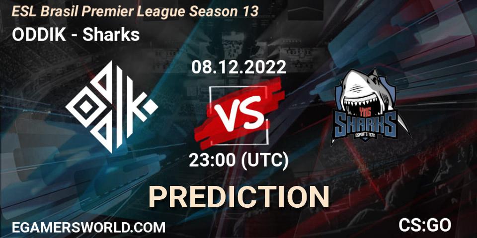 ODDIK - Sharks: прогноз. 08.12.22, CS2 (CS:GO), ESL Brasil Premier League Season 13