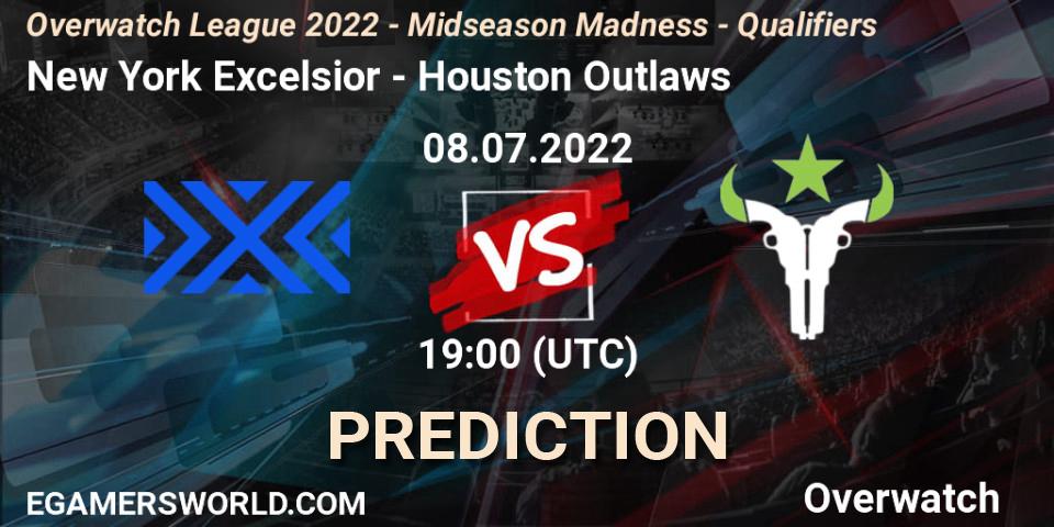 New York Excelsior - Houston Outlaws: прогноз. 08.07.22, Overwatch, Overwatch League 2022 - Midseason Madness - Qualifiers