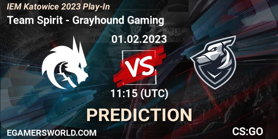 Team Spirit - Grayhound Gaming: прогноз. 01.02.23, CS2 (CS:GO), IEM Katowice 2023 Play-In