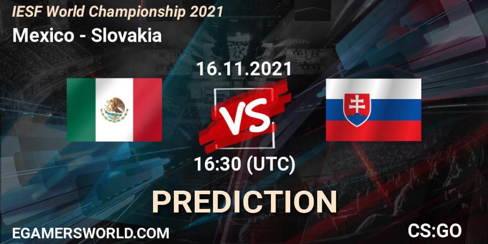 Mexico - Team Slovakia: прогноз. 16.11.21, CS2 (CS:GO), IESF World Championship 2021