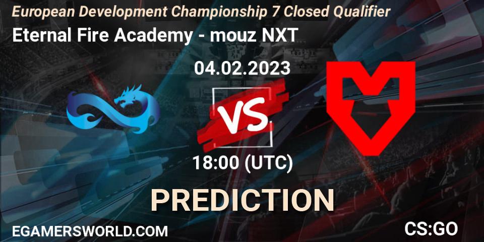 Eternal Fire Academy - mouz NXT: прогноз. 04.02.23, CS2 (CS:GO), European Development Championship 7 Closed Qualifier
