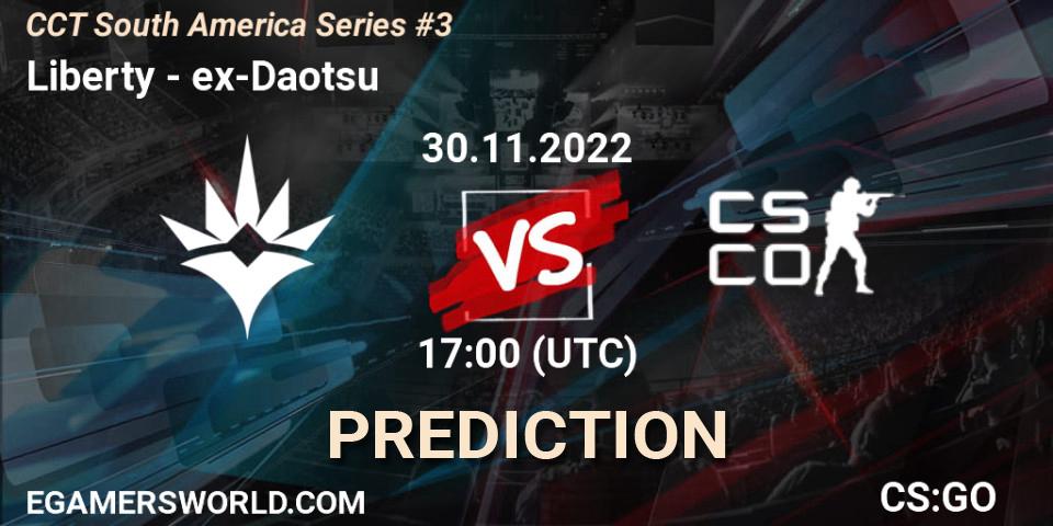 Liberty - ex-Daotsu: прогноз. 30.11.22, CS2 (CS:GO), CCT South America Series #3