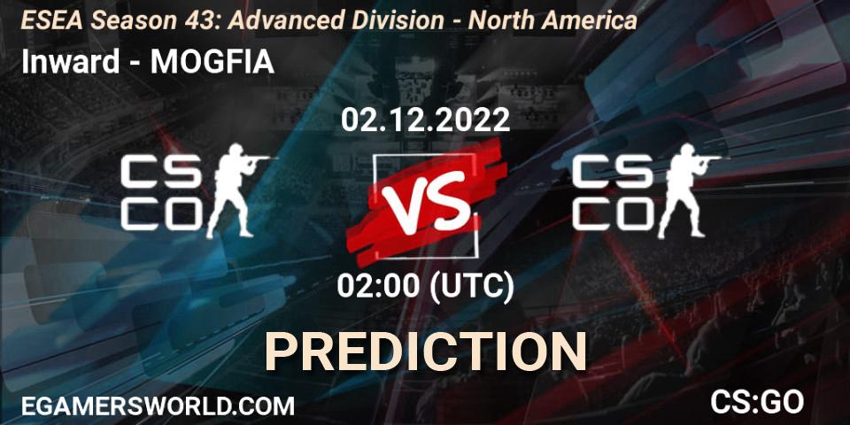 Inward - MOGFIA: прогноз. 02.12.22, CS2 (CS:GO), ESEA Season 43: Advanced Division - North America