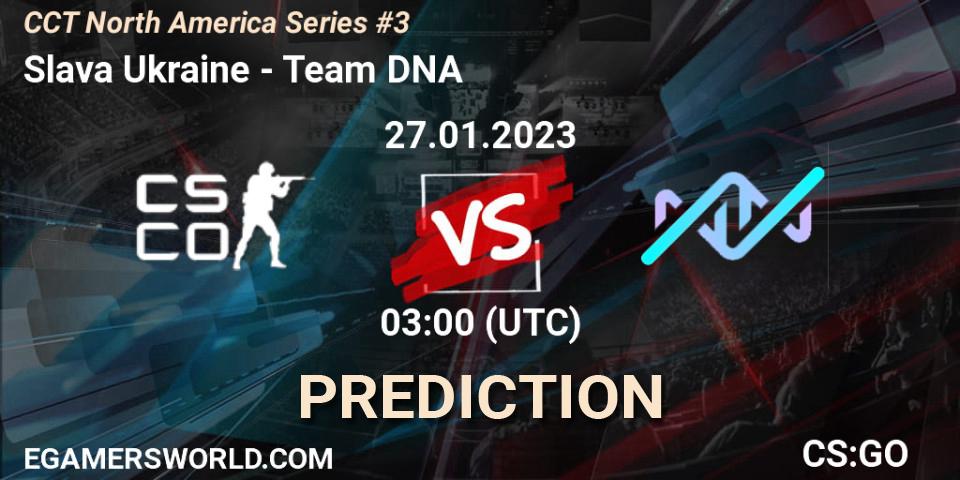 Slava Ukraine - Team DNA: прогноз. 28.01.23, CS2 (CS:GO), CCT North America Series #3