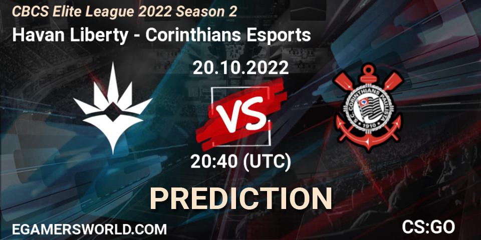 Havan Liberty - Corinthians Esports: прогноз. 20.10.22, CS2 (CS:GO), CBCS Elite League 2022 Season 2