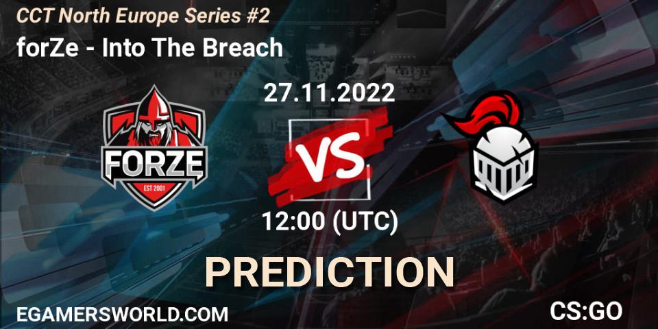 forZe - Into The Breach: прогноз. 27.11.22, CS2 (CS:GO), CCT North Europe Series #2