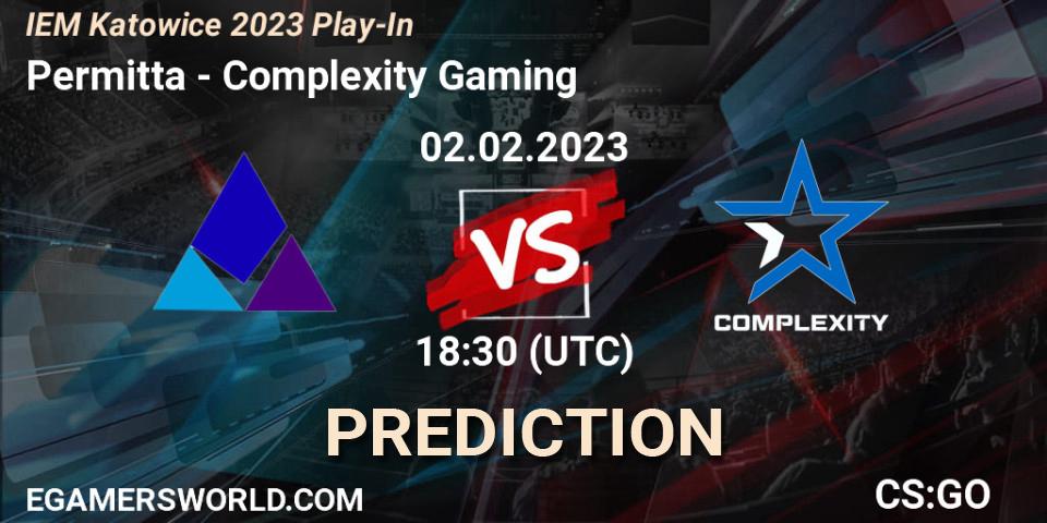 Permitta - Complexity Gaming: прогноз. 02.02.23, CS2 (CS:GO), IEM Katowice 2023 Play-In