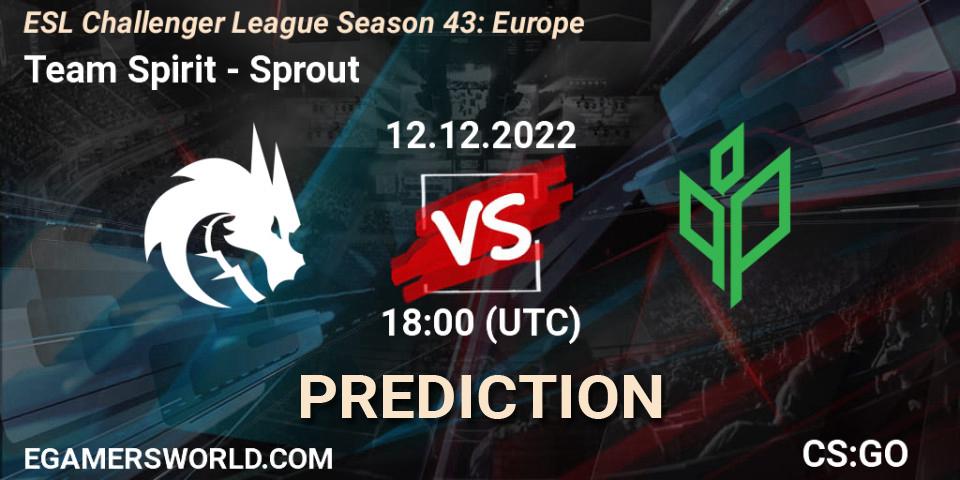 Team Spirit - Sprout: прогноз. 12.12.22, CS2 (CS:GO), ESL Challenger League Season 43: Europe