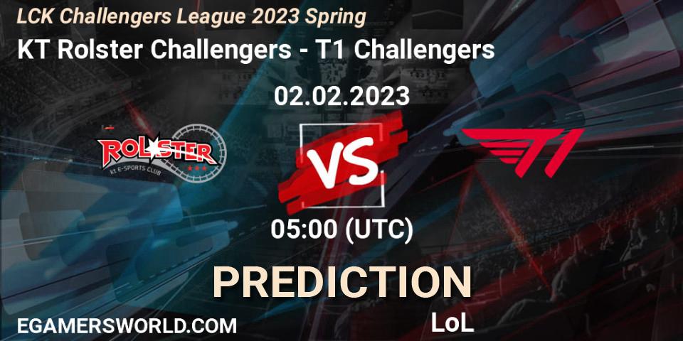 KT Rolster Challengers - T1 Challengers: прогноз. 02.02.23, LoL, LCK Challengers League 2023 Spring