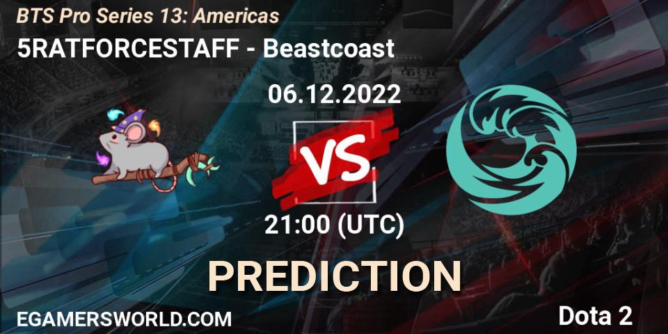 5RATFORCESTAFF - Beastcoast: прогноз. 06.12.22, Dota 2, BTS Pro Series 13: Americas
