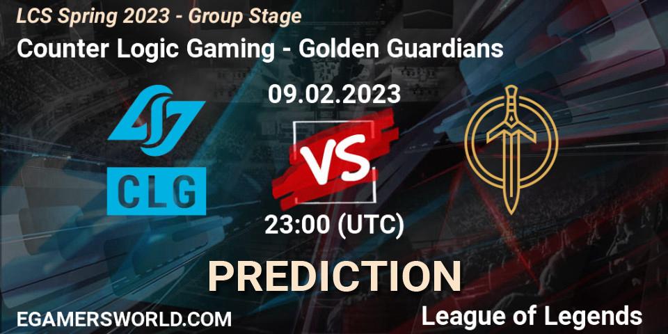 Counter Logic Gaming - Golden Guardians: прогноз. 10.02.23, LoL, LCS Spring 2023 - Group Stage