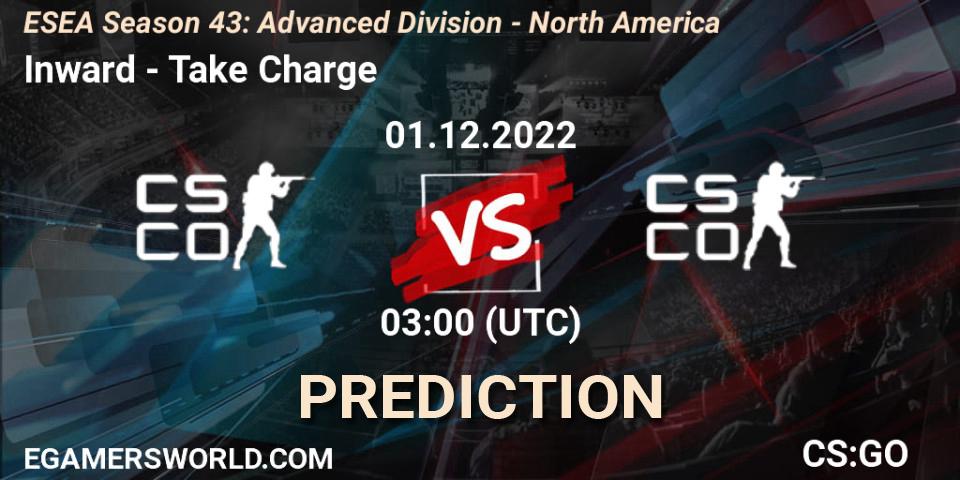 Inward - Take Charge: прогноз. 01.12.22, CS2 (CS:GO), ESEA Season 43: Advanced Division - North America