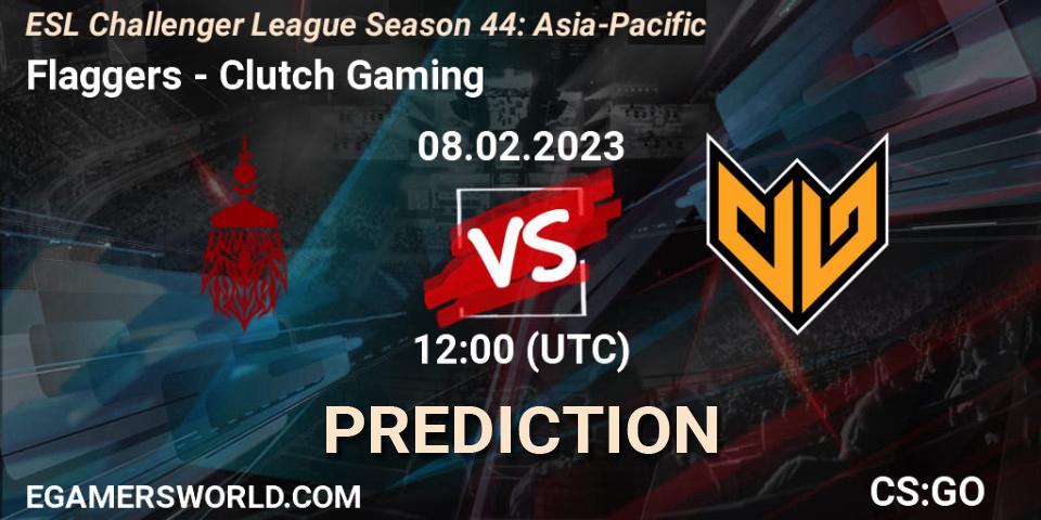 Flaggers - Clutch Gaming: прогноз. 08.02.23, CS2 (CS:GO), ESL Challenger League Season 44: Asia-Pacific