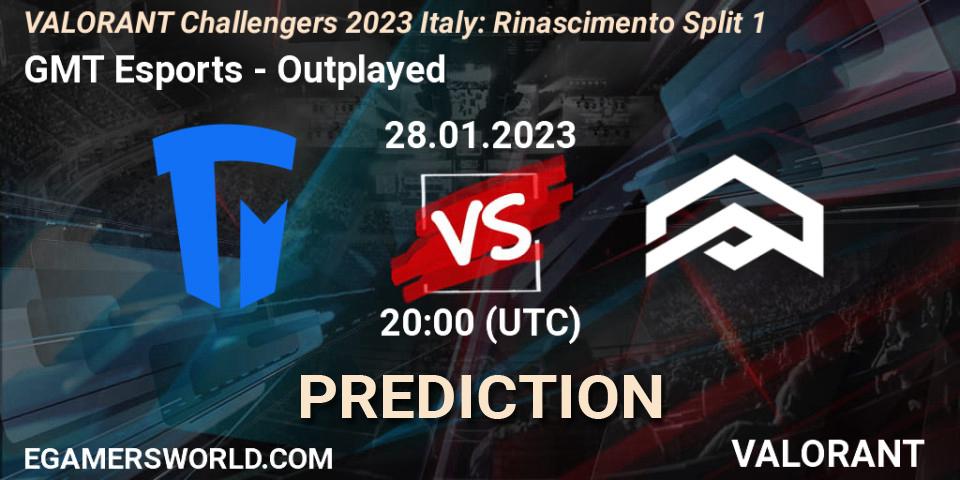 GMT Esports - Outplayed: прогноз. 28.01.23, VALORANT, VALORANT Challengers 2023 Italy: Rinascimento Split 1