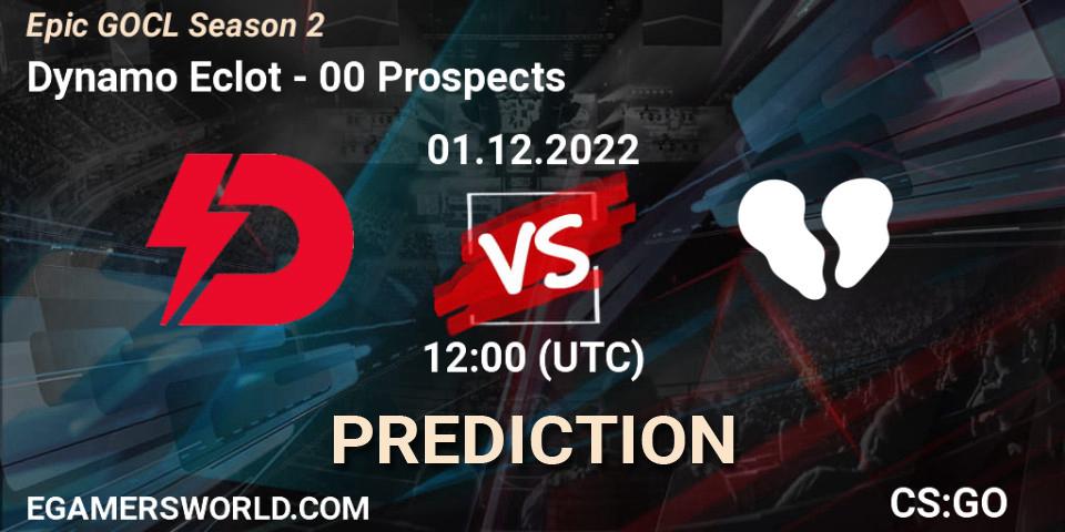 Dynamo Eclot - 00 Prospects: прогноз. 01.12.22, CS2 (CS:GO), Epic GOCL Season 2
