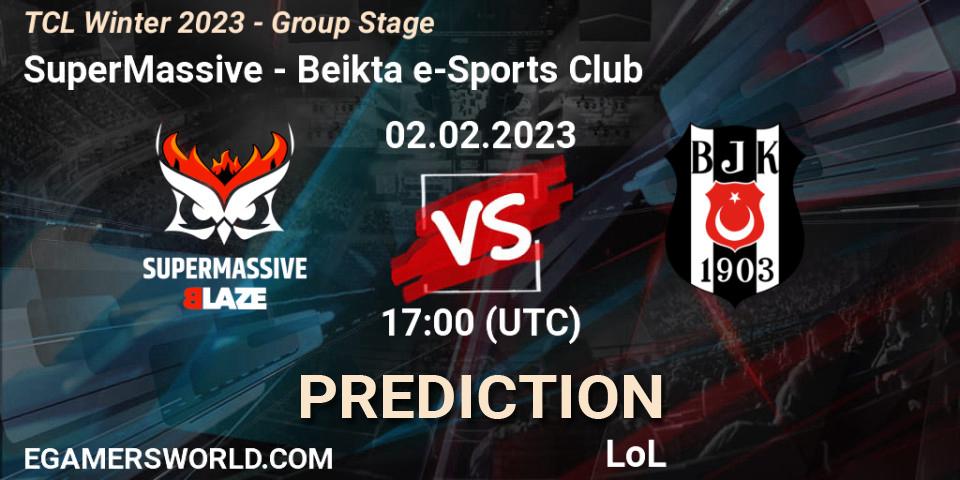SuperMassive - Beşiktaş e-Sports Club: прогноз. 02.02.23, LoL, TCL Winter 2023 - Group Stage