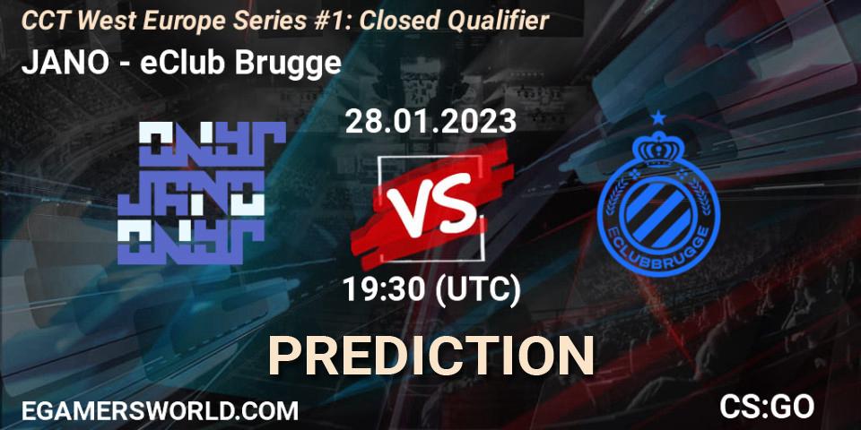 JANO - eClub Brugge: прогноз. 28.01.23, CS2 (CS:GO), CCT West Europe Series #1: Closed Qualifier