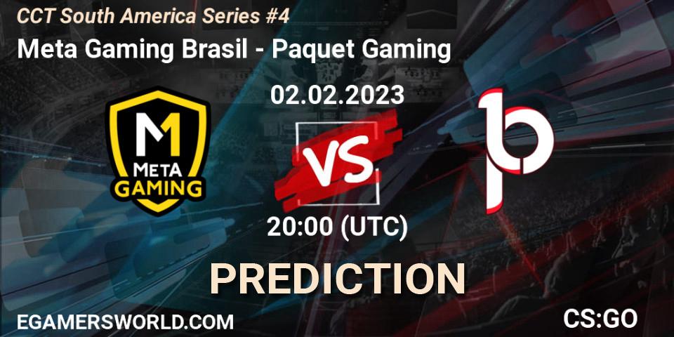 Meta Gaming Brasil - Paquetá Gaming: прогноз. 02.02.23, CS2 (CS:GO), CCT South America Series #4