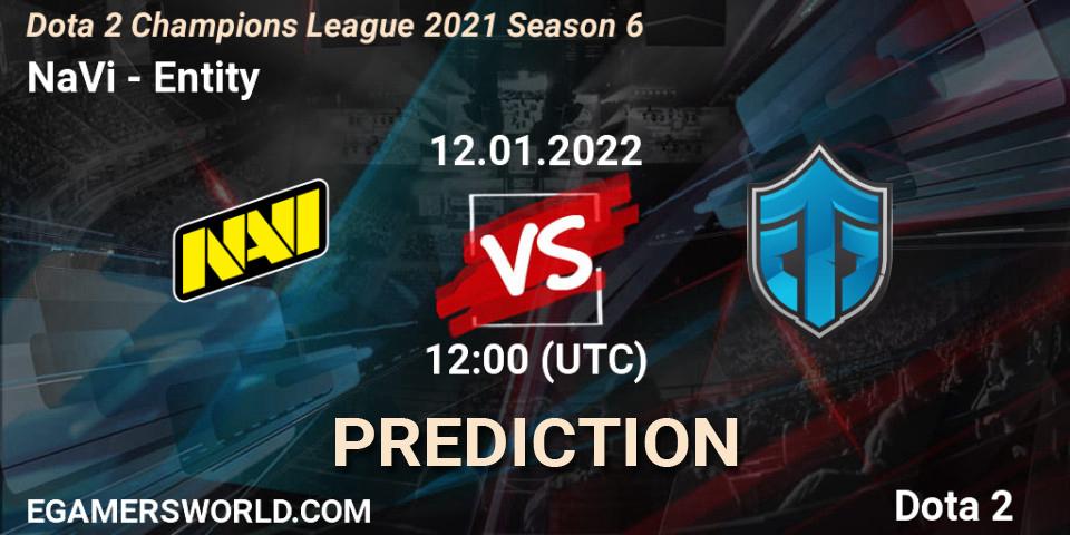 NaVi - Entity: прогноз. 12.01.22, Dota 2, Dota 2 Champions League 2021 Season 6