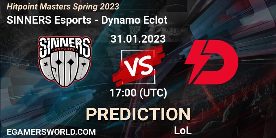 SINNERS Esports - Dynamo Eclot: прогноз. 31.01.23, LoL, Hitpoint Masters Spring 2023