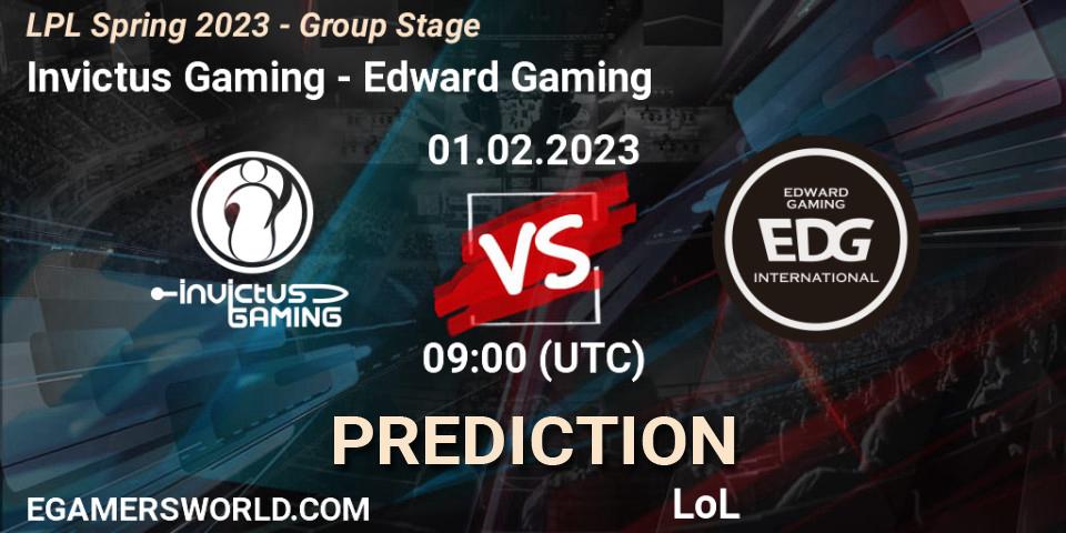 Invictus Gaming - Edward Gaming: прогноз. 01.02.23, LoL, LPL Spring 2023 - Group Stage