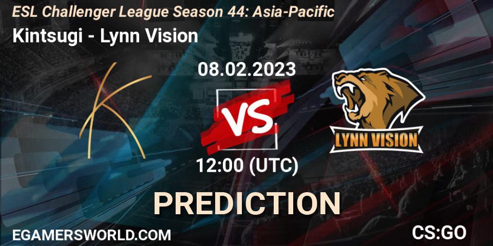 Kintsugi - Lynn Vision: прогноз. 08.02.23, CS2 (CS:GO), ESL Challenger League Season 44: Asia-Pacific