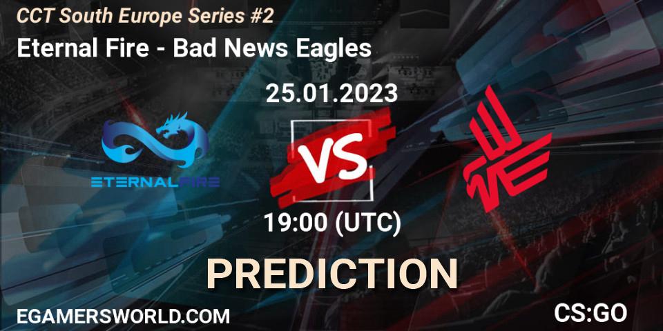 Eternal Fire - Bad News Eagles: прогноз. 25.01.23, CS2 (CS:GO), CCT South Europe Series #2