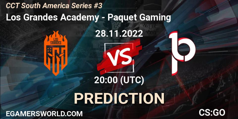 Los Grandes Academy - Paquetá Gaming: прогноз. 28.11.22, CS2 (CS:GO), CCT South America Series #3