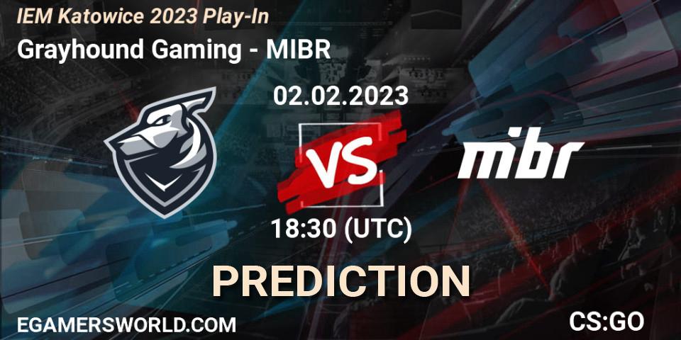 Grayhound Gaming - MIBR: прогноз. 02.02.23, CS2 (CS:GO), IEM Katowice 2023 Play-In