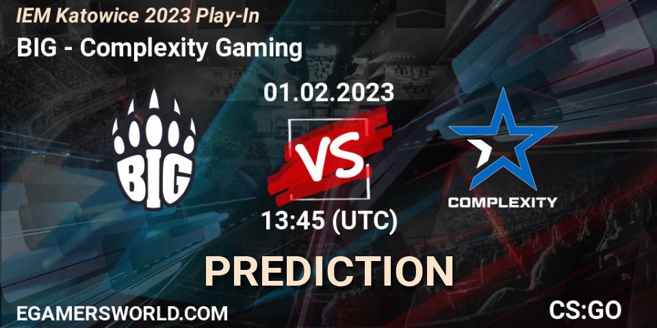 BIG - Complexity Gaming: прогноз. 01.02.23, CS2 (CS:GO), IEM Katowice 2023 Play-In