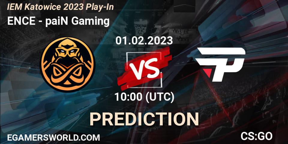 ENCE - paiN Gaming: прогноз. 01.02.23, CS2 (CS:GO), IEM Katowice 2023 Play-In