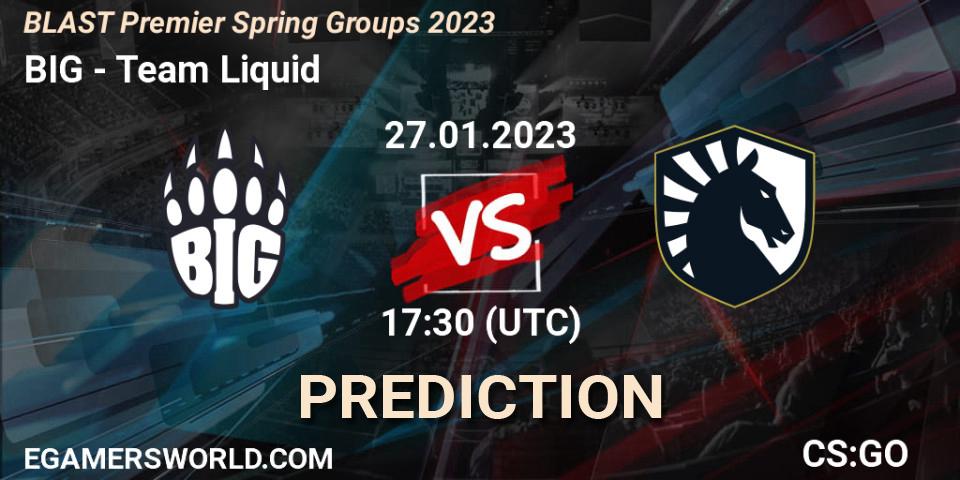 BIG - Team Liquid: прогноз. 27.01.23, CS2 (CS:GO), BLAST Premier Spring Groups 2023