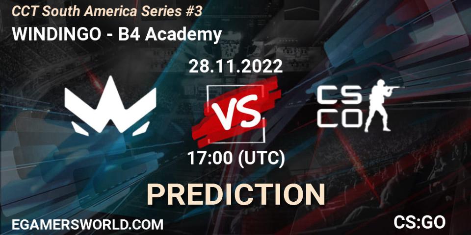 WINDINGO - B4 Academy: прогноз. 28.11.22, CS2 (CS:GO), CCT South America Series #3