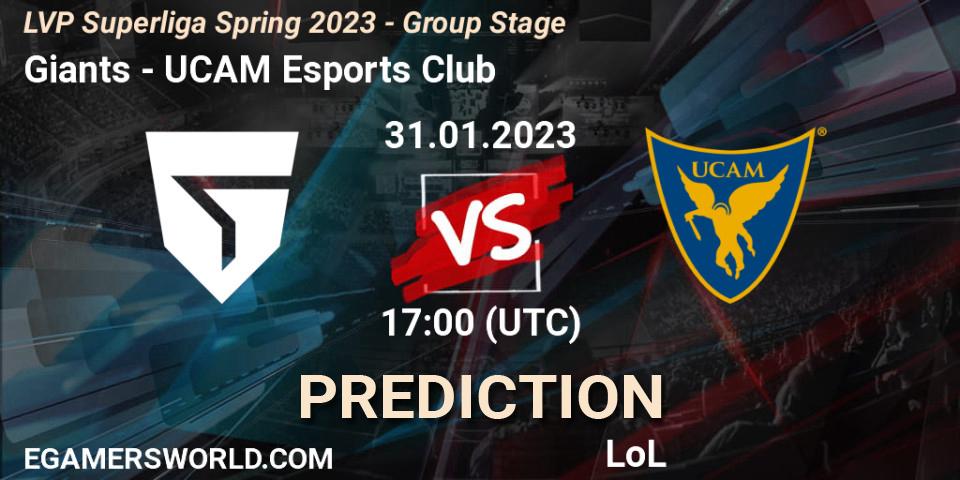 Giants - UCAM Esports Club: прогноз. 31.01.23, LoL, LVP Superliga Spring 2023 - Group Stage
