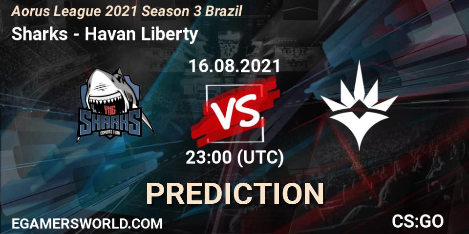Sharks - Havan Liberty: прогноз. 16.08.21, CS2 (CS:GO), Aorus League 2021 Season 3 Brazil