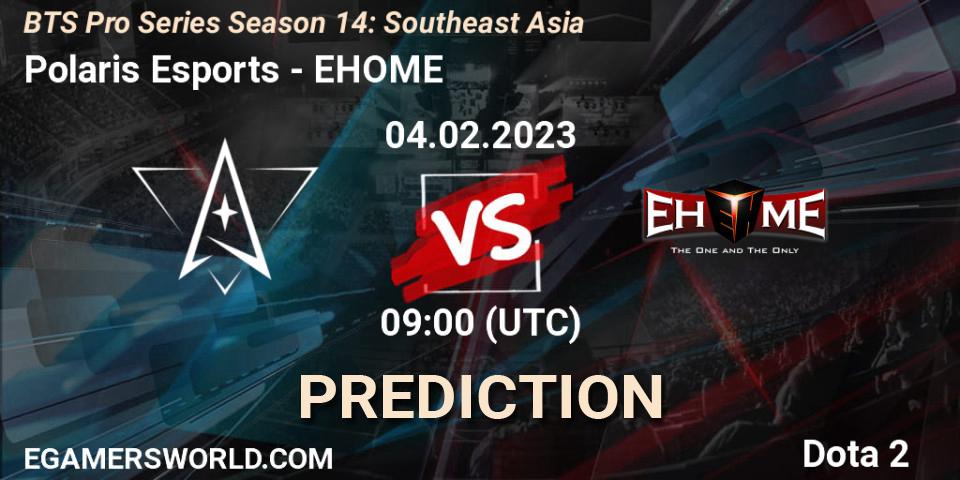 Polaris Esports - EHOME: прогноз. 07.02.23, Dota 2, BTS Pro Series Season 14: Southeast Asia