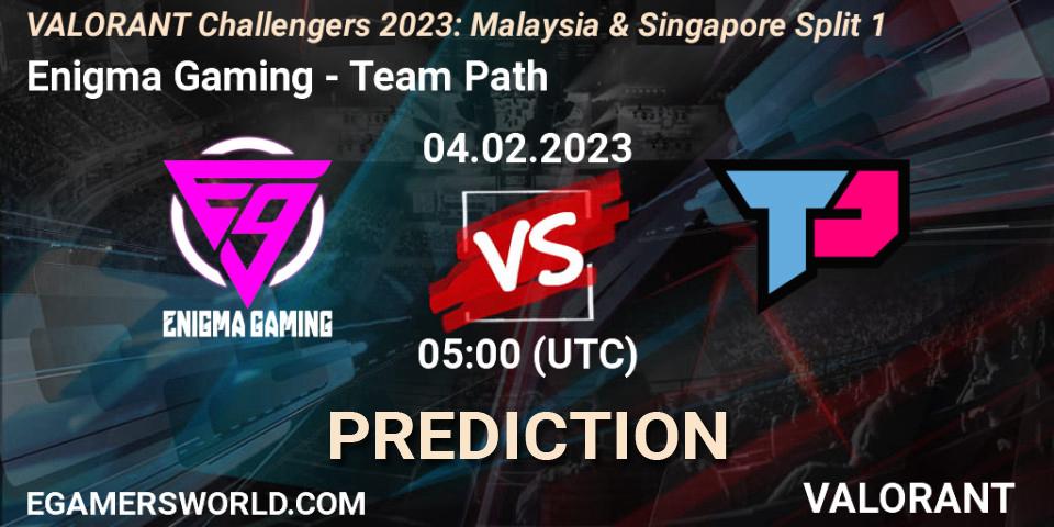 Enigma Gaming - Team Path: прогноз. 04.02.23, VALORANT, VALORANT Challengers 2023: Malaysia & Singapore Split 1