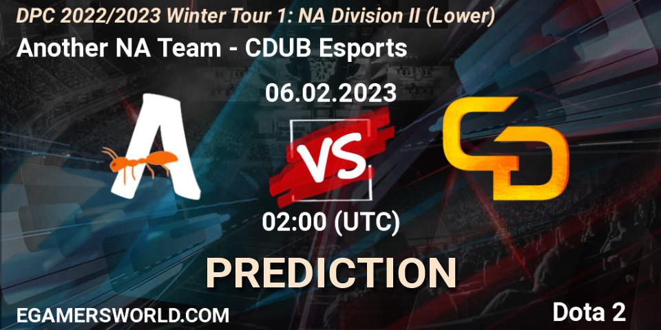 Another NA Team - CDUB Esports: прогноз. 06.02.23, Dota 2, DPC 2022/2023 Winter Tour 1: NA Division II (Lower)