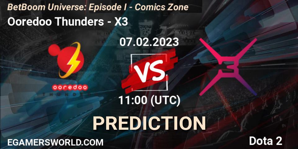 Ooredoo Thunders - X3: прогноз. 07.02.23, Dota 2, BetBoom Universe: Episode I - Comics Zone