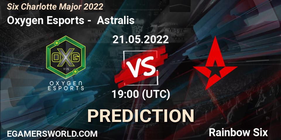 Oxygen Esports - Astralis: прогноз. 21.05.22, Rainbow Six, Six Charlotte Major 2022