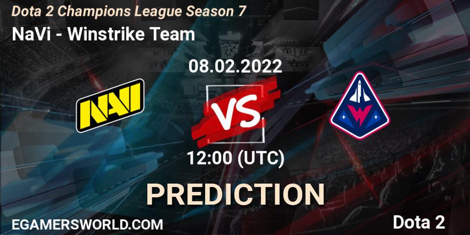 NaVi - Winstrike Team: прогноз. 08.02.22, Dota 2, Dota 2 Champions League 2022 Season 7