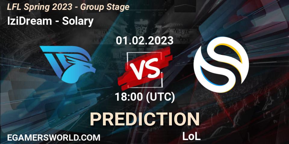IziDream - Solary: прогноз. 01.02.23, LoL, LFL Spring 2023 - Group Stage