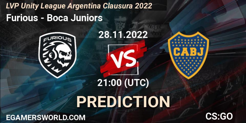 Furious - Boca Juniors: прогноз. 28.11.22, CS2 (CS:GO), LVP Unity League Argentina Clausura 2022